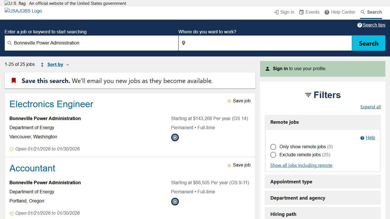 USAJOBS - Search